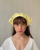 Eliza Faulkner Designs Inc. One Size Headscarf Yellow Polka Dot