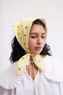 Eliza Faulkner Designs Inc. One Size Headscarf Yellow Polka Dot