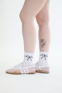 Eliza Faulkner Designs Inc. one size Logo Socks White