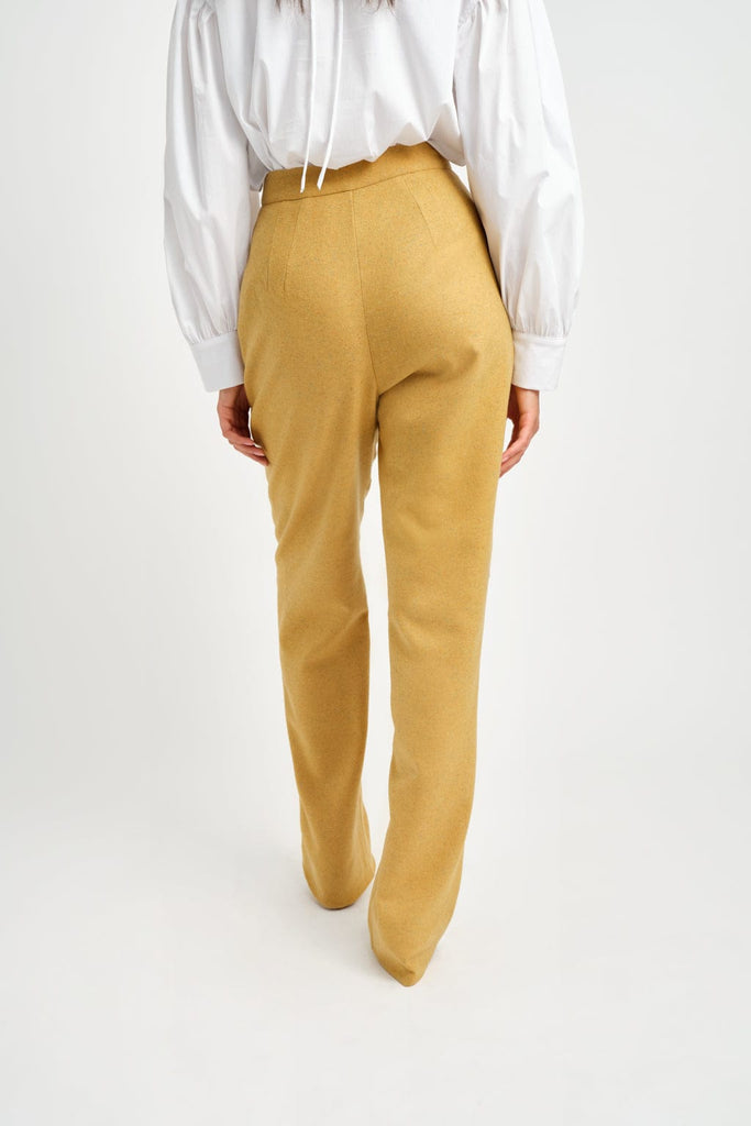 Eliza Faulkner Designs Inc. Pants 4 Sample Sabine Pant Yellow Wool