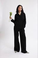 Eliza Faulkner Designs Inc. Pants Miranda Trouser in Black Pinstripe