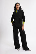 Eliza Faulkner Designs Inc. Pants Miranda Trouser in Black Pinstripe