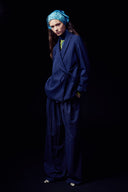 Eliza Faulkner Designs Inc. Pants Miranda Trouser in Navy Pinstripe