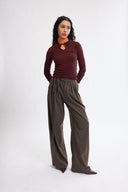 Eliza Faulkner Designs Inc. Piper Top Oxblood