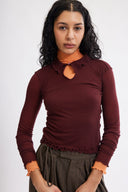Eliza Faulkner Designs Inc. Piper Top Oxblood