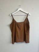 Eliza Faulkner Designs Inc. Pre-loved Cami Tank Linen Cocoa - Size L