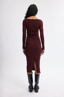 Eliza Faulkner Designs Inc. Riley Dress Oxblood