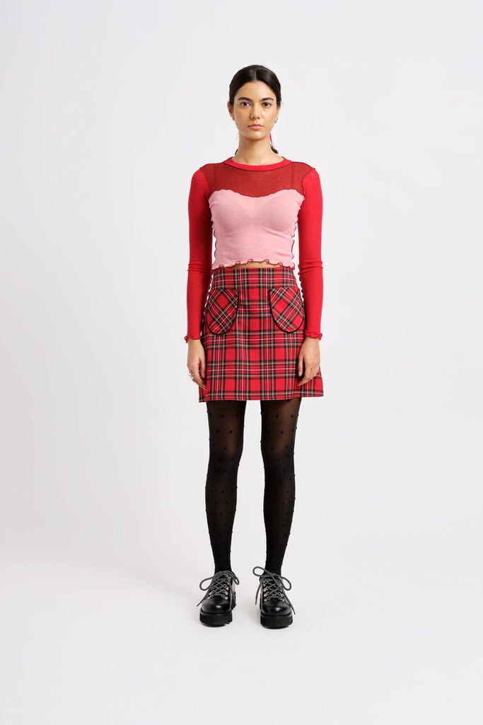 Eliza Faulkner Designs Inc. Shirts & Tops Bella Top Red&Pink