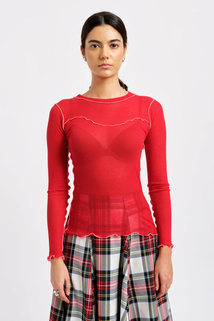 Eliza Faulkner Designs Inc. Shirts & Tops Delia Top Red