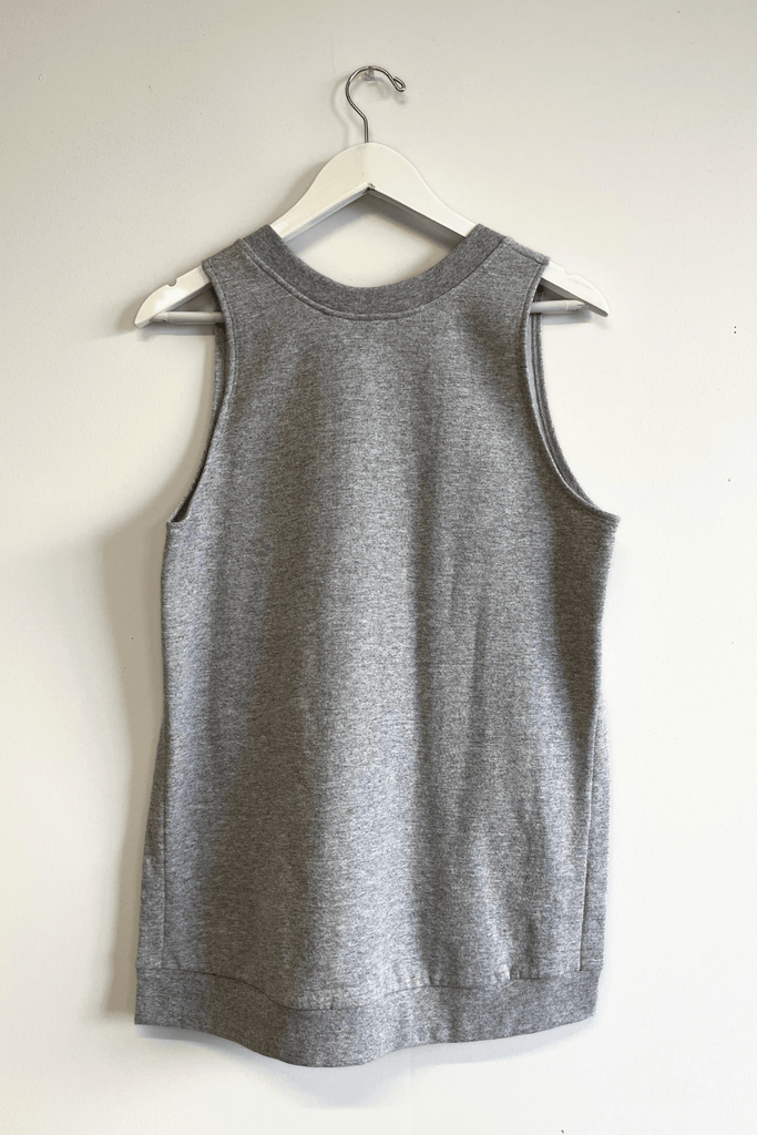 Eliza Faulkner Designs Inc. Shirts & Tops S Sample Fleece Vest Top Grey