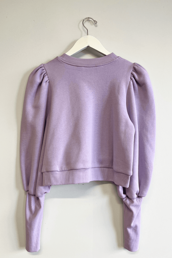 Eliza Faulkner Designs Inc. Shirts & Tops S Sample Lana Fleece Sweater Lilac