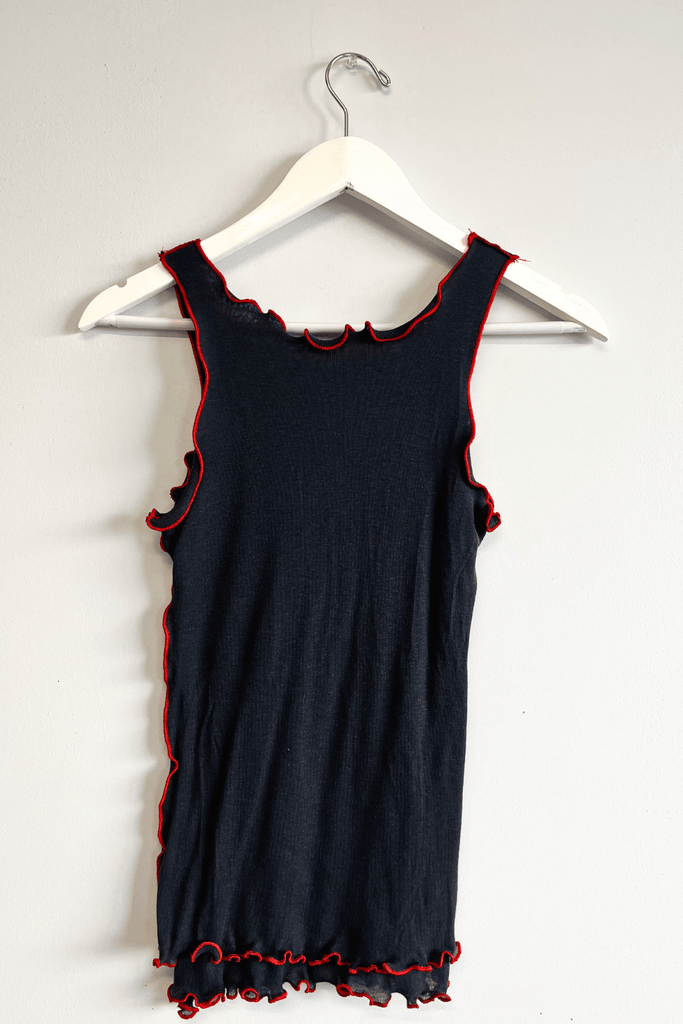 Eliza Faulkner Designs Inc. Shirts & Tops XS-S Sample Tank Navy Wool