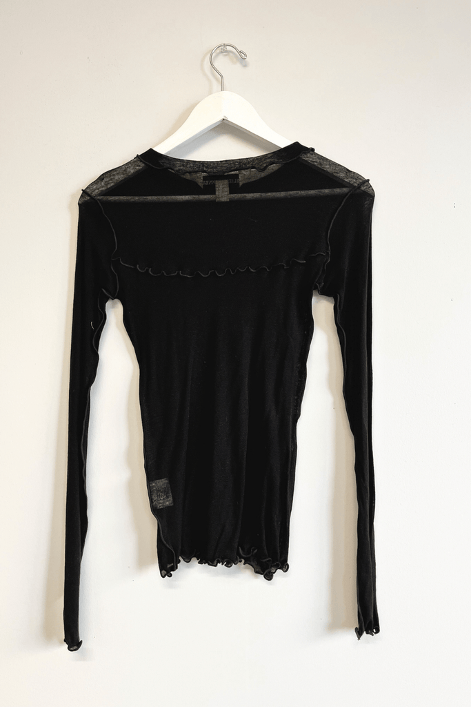 Eliza Faulkner Designs Inc. Shirts & Tops XS Sample Delia Shirt Black