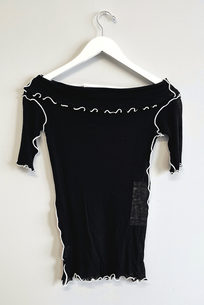 Eliza Faulkner Designs Inc. Shirts & Tops XS Sample Lenna Top Black And White