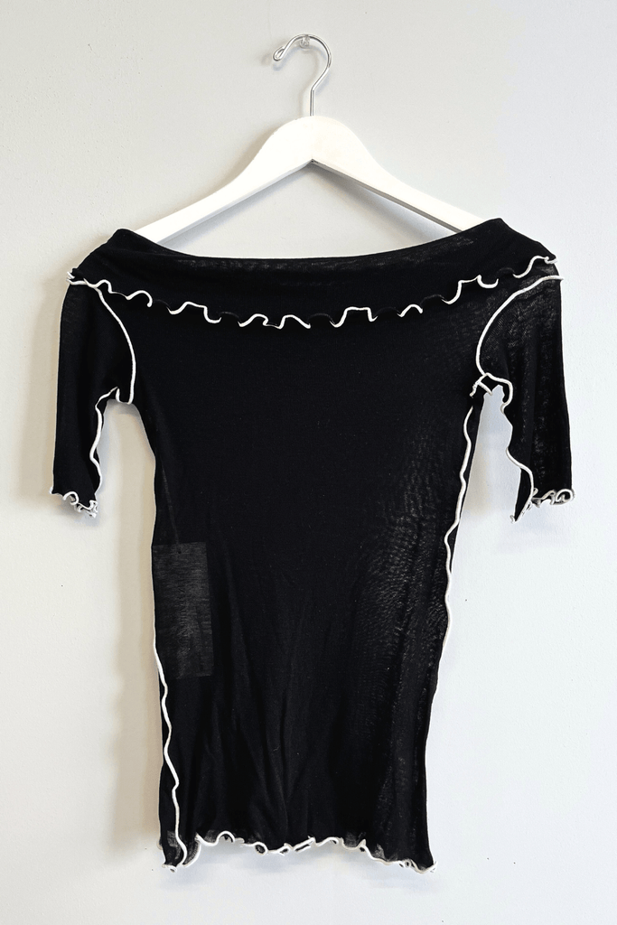 Eliza Faulkner Designs Inc. Shirts & Tops XS Sample Lenna Top Black And White