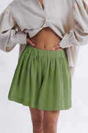 Eliza Faulkner Designs Inc. Shorts Jeanette Short Green Linen