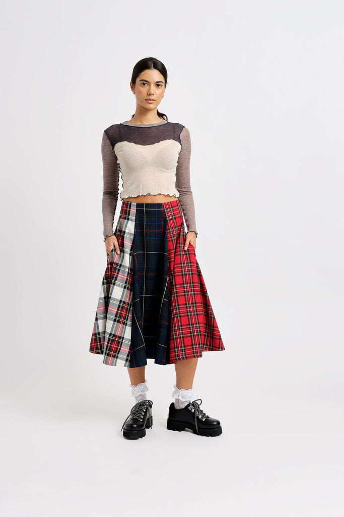 Eliza Faulkner Designs Inc. Skirts Berkley Skirt Plaid Mix