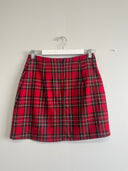 Eliza Faulkner Designs Inc. Skirts Medium Pre-loved Tate Mini Skirt Red Plaid - Size M