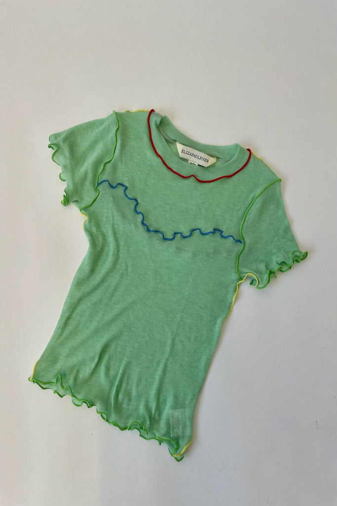 Eliza Faulkner Designs Inc. Tops Gigi Baby Tee Mint & Multi