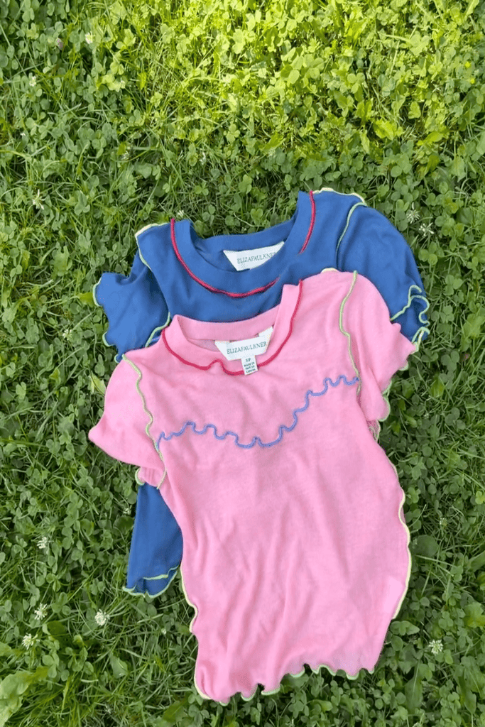 Eliza Faulkner Designs Inc. Tops Gigi Baby Tee Pink & Multi