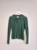 Eliza Faulkner Designs Inc. Tops Small Pre-loved Pippa Top Green Size - S