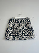 Eliza Faulkner Designs Inc. XXL Pre-loved Tara Skirt Black & White Jacquard - Size XXL