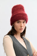 Heirloom Hats Accessories Heirloom Hat Cloud Mohair Beanie Burgundy