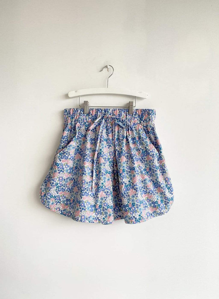 Eliza Faulkner Designs Inc. Blue Floral Bailey Shorts