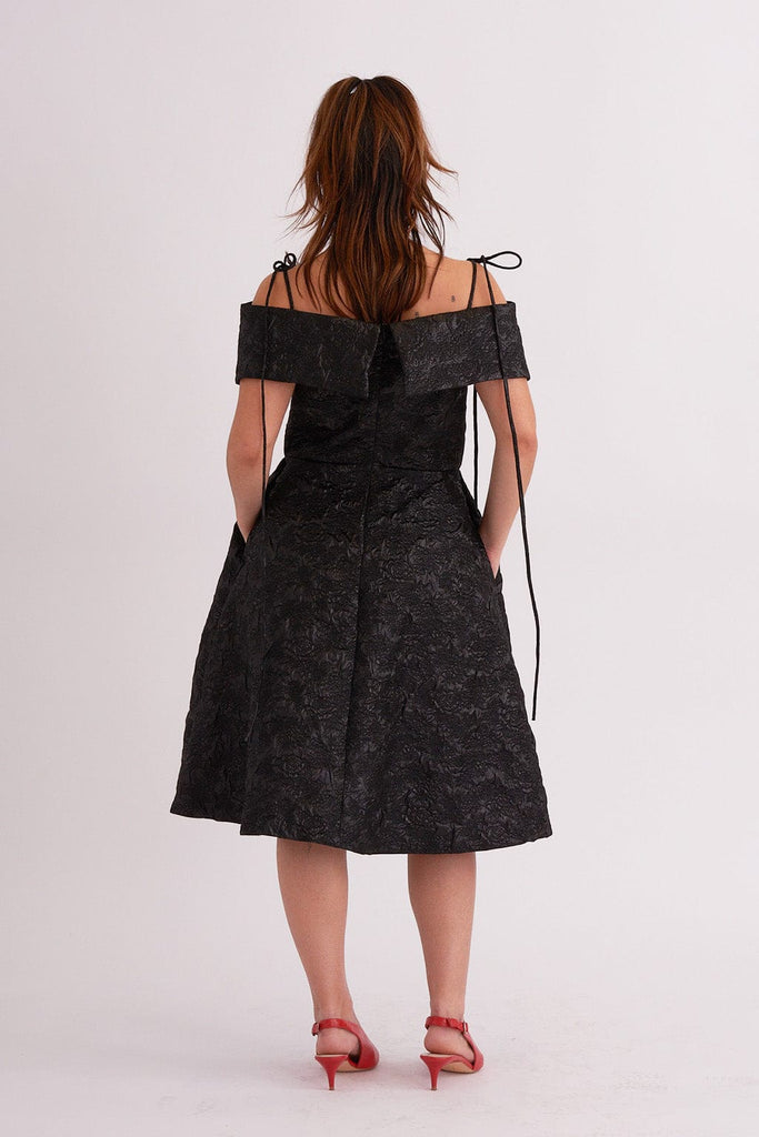 Eliza Faulkner Designs Inc. Dresses Amora Dress Black Jacquard