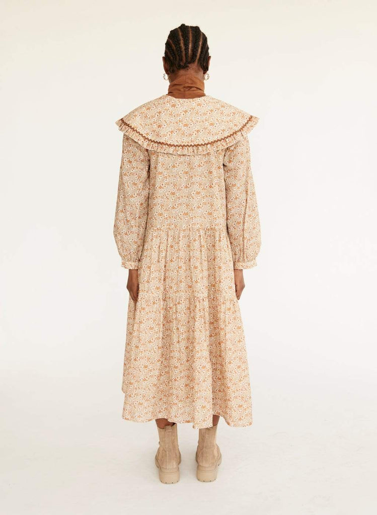 Eliza Faulkner Designs Inc. Dresses Beige Floral Sawyer Dress