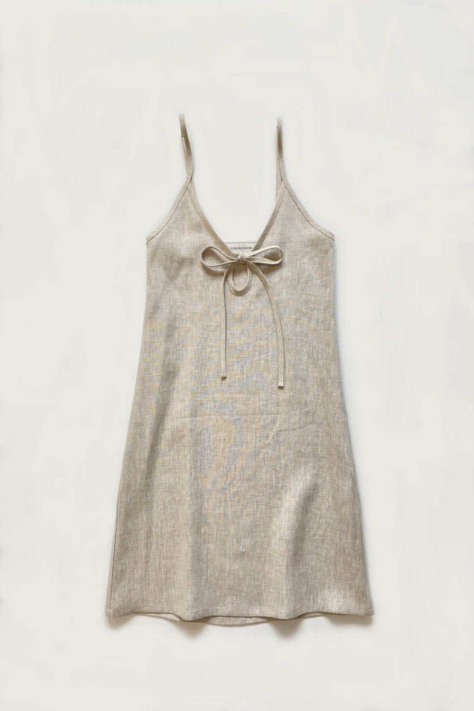 Eliza Faulkner Designs Inc. Dresses Raw Linen Slip Dress