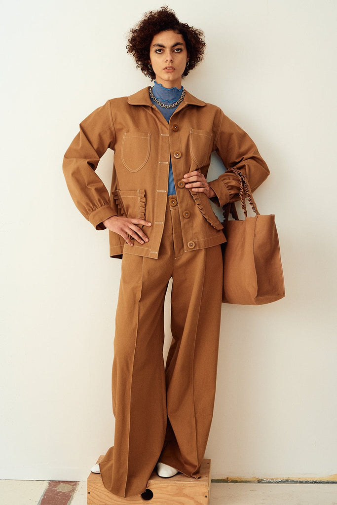Eliza Faulkner Designs Inc. Pants Lavoy Pants Toffee Brown Twill