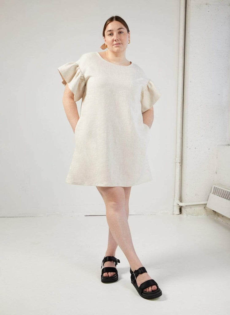 Eliza Faulkner Designs Inc. Raw Linen Raffi Dress