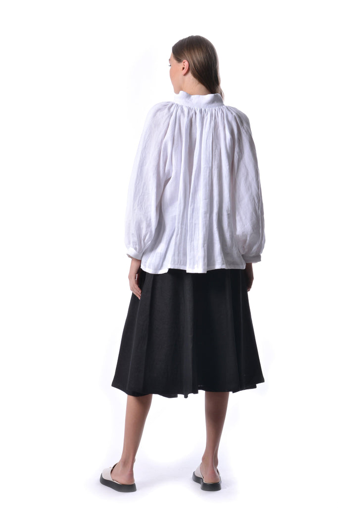 Eliza Faulkner Designs Inc. Shirts & Tops White Linen Shakespeare Top