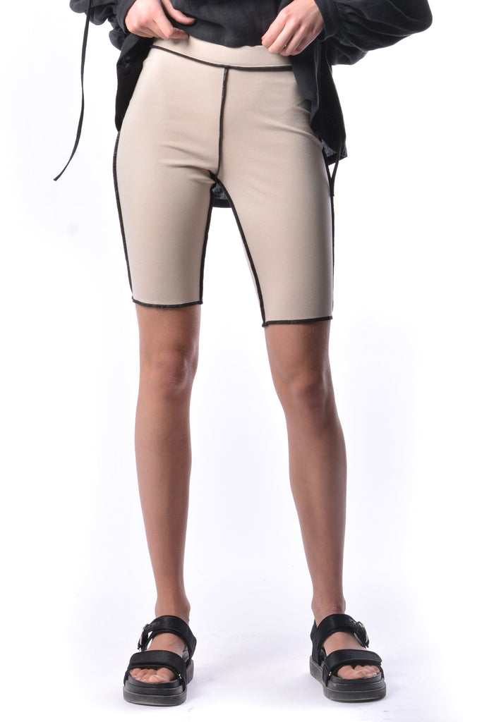 Eliza Faulkner Designs Inc. Shorts Cream Ryder Biker Shorts