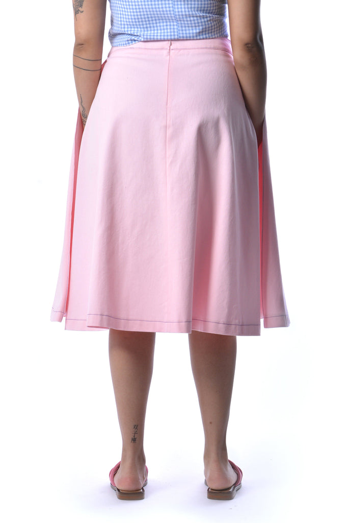Eliza Faulkner Designs Inc. Skirts Pink Twill Winnie Skirt