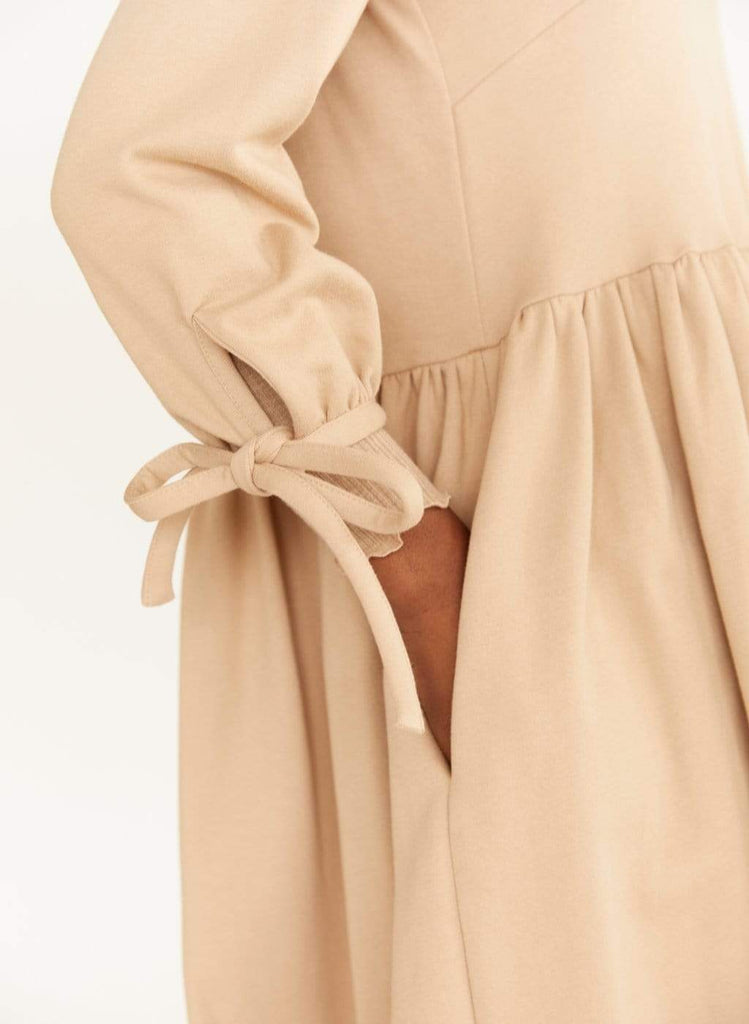 Eliza Faulkner Designs Inc. Stay Home Dress in Dune