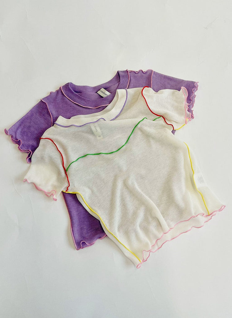 Eliza Faulkner Designs Inc. T-Shirt White & Multicolour Gigi Baby Tee
