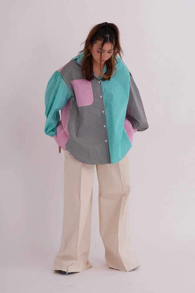 Eliza Faulkner Designs Inc. Tops 80s Stripe Venti Shirt