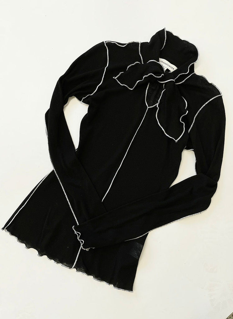 Eliza Faulkner Designs Inc. Tops Pippa Top Black & White