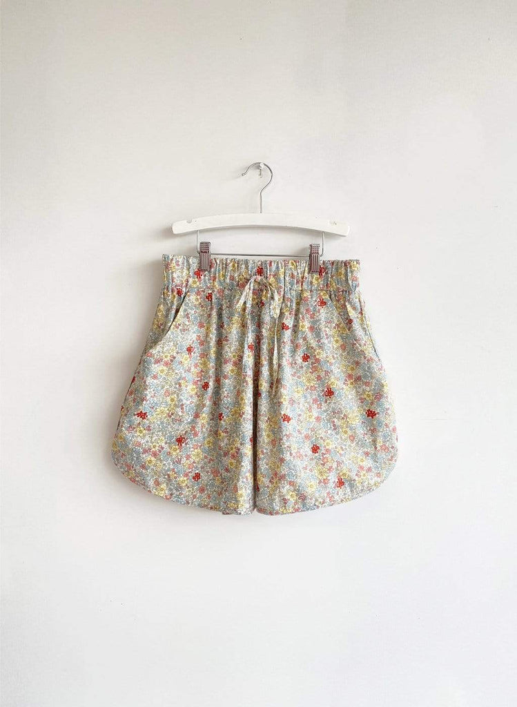 Eliza Faulkner Designs Inc. White Floral Bailey Shorts